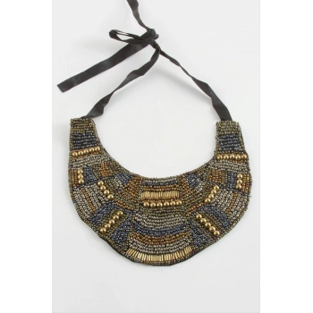 Etnik Kum Boncuk Yaka Kolye