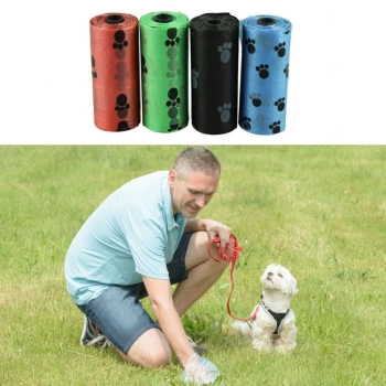Evcil Hayvanlar Için Pati Desenli Kedi Köpek Kaka Poşeti Torbası (4887)