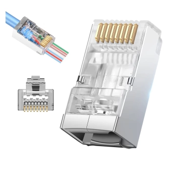 EZ PLUG YENİ NESİL CAT7 8P/8C AÇIK UÇLU SOKET TEKLİ (4887)