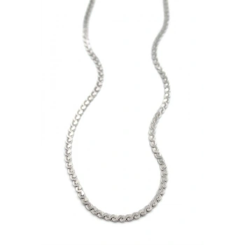 Ezme Zincir Sonsuzluk Kolye - Gümüş