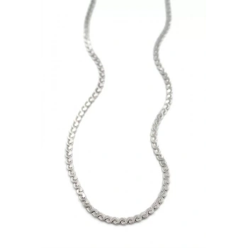 Ezme Zincir Sonsuzluk Kolye - Gümüş