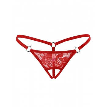  Fantezi İç Giyim Ağı Açık Dantelli Fantazi G String