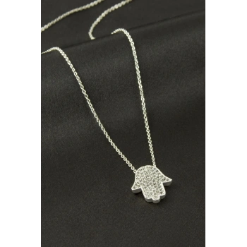 Fatma Ana Eli Zirkon Taşlı Kolye