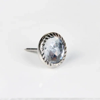 Febko Dekoratif Parlak Taşlı Kabara Raptiye 17 mm - 500 adet