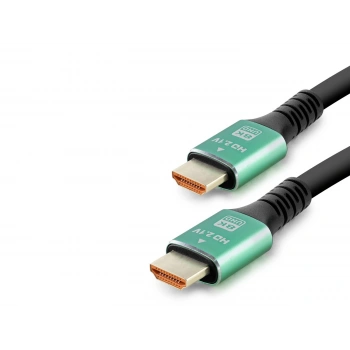 Fiber Optik Hdmi 2.1 Kablo 8K Uhd 60 Hz Od 8.0 Mm 3 M - Siyah Yeşil HDX2045
