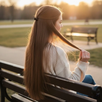 Fiber Sentetik Düz 8 Parça Çıt Çıt - Kumral