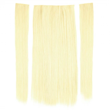 Fiber Sentetik Düz Yarım Ay + 2 Yan Çıt Çıt - Platin