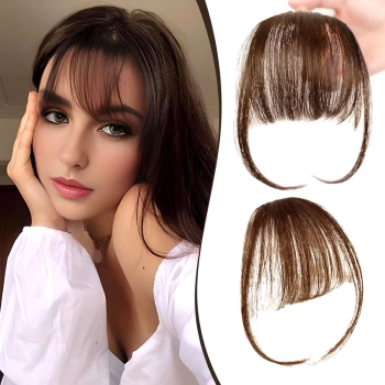 Fiber Sentetik İnce Perçem - Açık Kahverengi