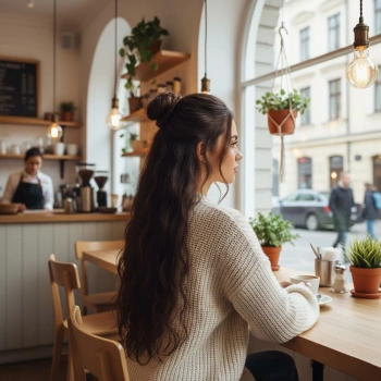 Fiber Sentetik Kabarık Dalgalı 8 Parça Çıt Çıt - Koyu Kahve