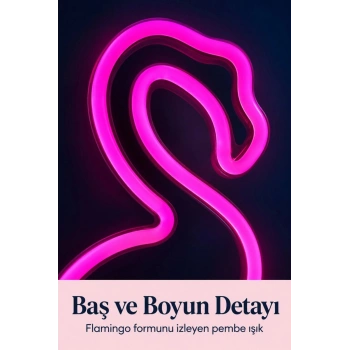 Flamingo Led Lamba Usb Kablolu Beyaz Gövdeli
