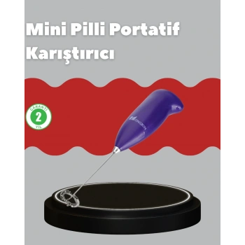 Frappe Ve Cappuccino Maker – Taşınabilir Pilli Köpürtücü Mikser