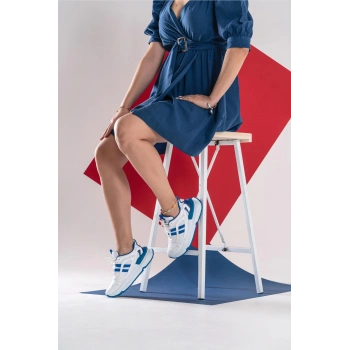 Freesia Beyaz Mavi Spor Ayakkabı