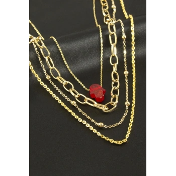 Ftm Ana Eli Dörtlü Kolye