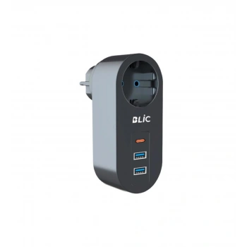 Ftr-07 2xusb 1xtypec Termal Akım Korumalı Isıya Dayanıklı Tekli Priz