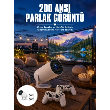 Full Hd 8 Gb Ayaklı Çift Kollu 4k Video Oyun Konsolu Taşınabilir Yeni Nesil
