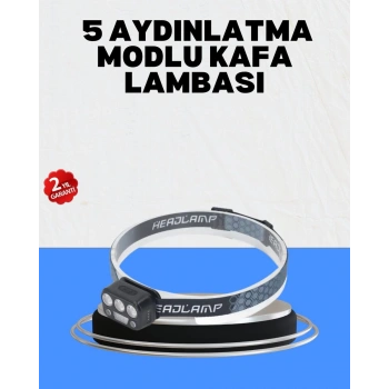 Gece Koşusu İçin Led Kafa Lambası El Sensörlü