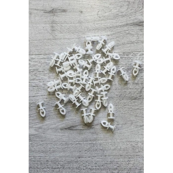 Geçmeli Sistem 75 adet Tül ve Perde Düğmesi Sağlam Korniş Halkası