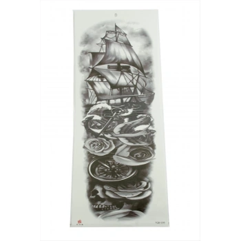Gemi Tattoo Kol Dövme Sticker