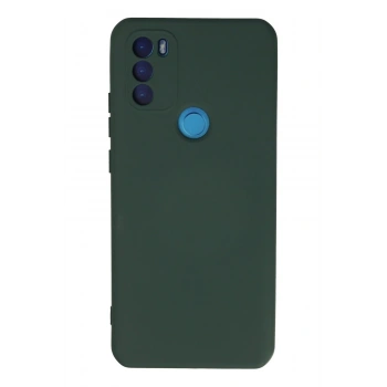 General Mobile GM 21 Plus Kılıf Nano içi Kadife Silikon - Koyu Yeşil