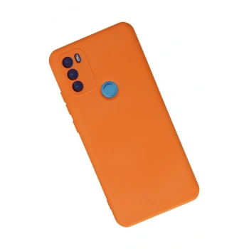 General Mobile GM 21 Plus Kılıf Nano içi Kadife Silikon - Turuncu