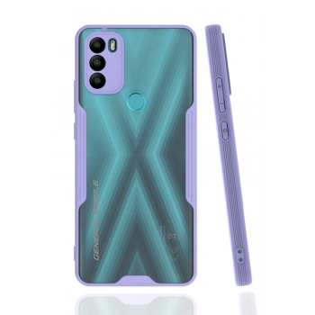 General Mobile GM 21 Plus Kılıf Platin Silikon - Lila