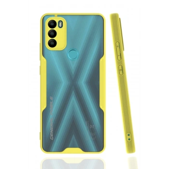 General Mobile GM 21 Plus Kılıf Platin Silikon - Sarı