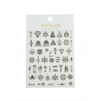 Geometri Tattoo Dövme Sticker