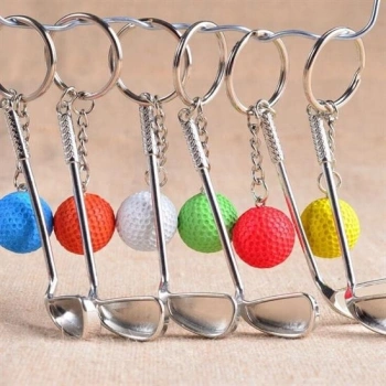 Gerçekçi Golf Tasarımlı Şık Anahtarlık Kolye Çanta Süsü Golf Keychain (4887)