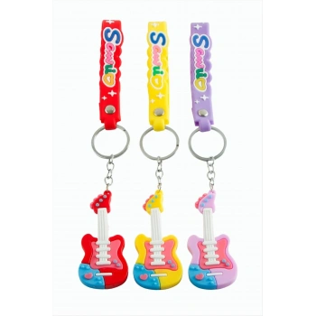 Gitar Silikon Anahtarlık