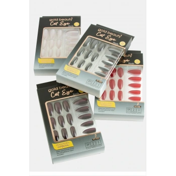 Gold 24lü Kedi Gözü Takma Tırnak