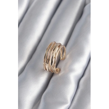 Gold Renk Ayarlanabilir Kadın Yüzük - TJ-BYK2947