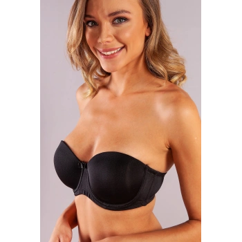 Golshan Gabrıella Balconette Foam Cup Bra, SİYAH Konforlu ve Şık Sütyen, Strapless