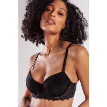 Golshan Garland Big size Plunge Bra, Black Konforlu ve Şık Sütyen