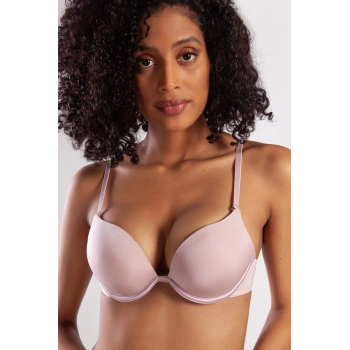 Golshan Garland Heavy Push up Bra, Açık Pembe Konforlu ve Şık Sütyen