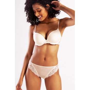 Golshan Goldy Mini Slip, Kadın Dantelli Ten Külot