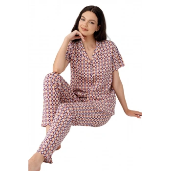 Gömlek Pijama Takım Kadın Ar3562