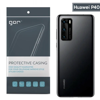 Gor Huawei P40 Kamera Korumalı Ultra Slim Silikon Kılıf