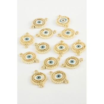 Göz Çift Kulplu Mineli Bileklik ve Kolye Ucu Aparatı 1 Adet