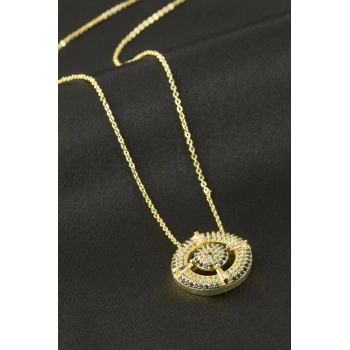 Göz Zirkon Taşlı Kolye