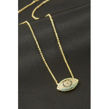 Göz Zirkon Taşlı Kolye