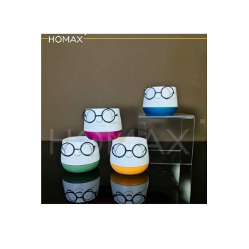 Gözlüklü Dekoratif Saksı Orta Boy 1 Adet -5721