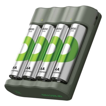 GP RECYKO B441 4 X 2600 MAH R6 AA PİLLİ PİL ŞARJ CİHAZI (GP-B441/270HCER21-2GTLB4) (4887)