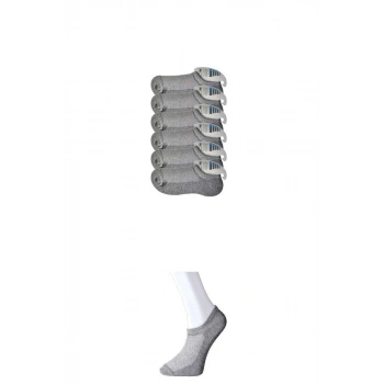 Gri Erkek Görünmez Çorap 6 çift