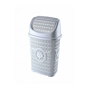 Gri Örgülü Çöp Kovası -ASD038