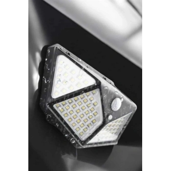 Güneş Enerjili Bahçe Aydınlatma Lambası Solar 100 Led Lamba