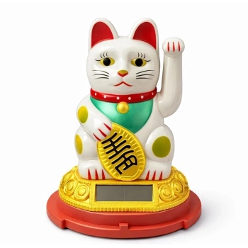 Güneş Enerjili Sallanan Şans Kedisi - Maneki Neko Alk4520