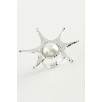 Güneş İnci Metal Yüzük