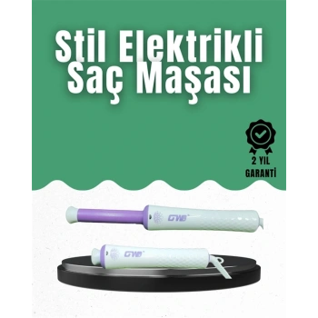 Gw Taşınabilir Saç Maşası – 360° Döner Kablo, Negatif İyonlu Seramik Teknoloji