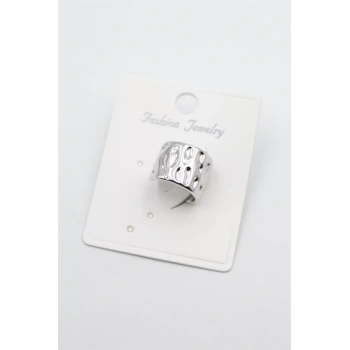 Halka Kıkırdak Küpe - Gümüş