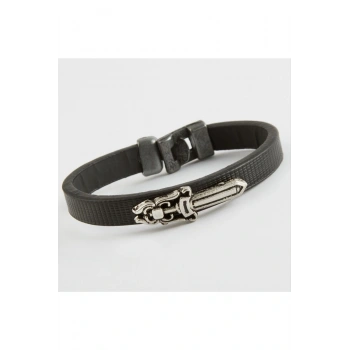 Hançer Kaliteli Suni Deri Bileklik